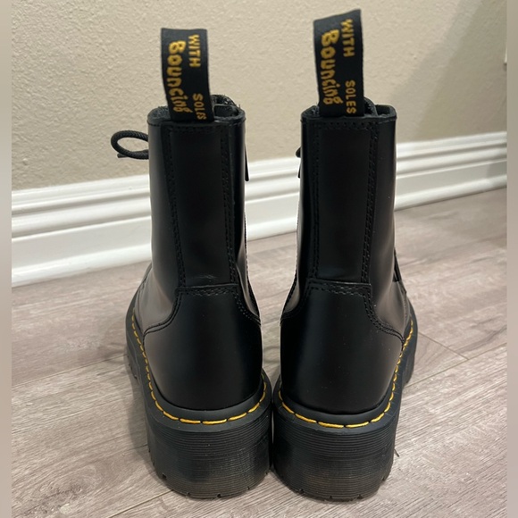 Dr Martens Jaden Smooth Leather Platform Boots - Picture 4 of 8